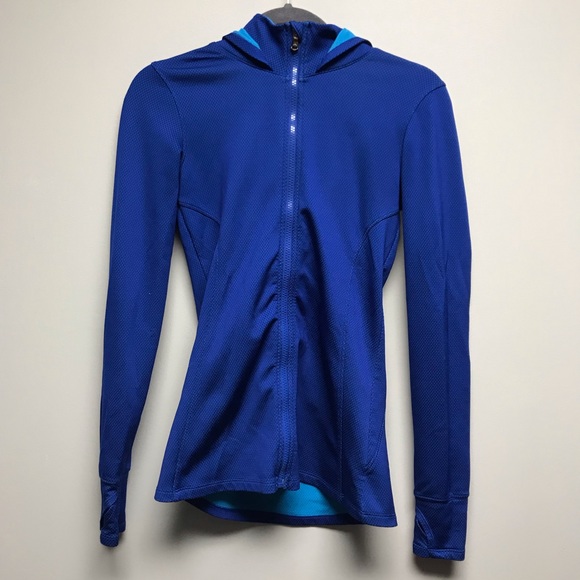 Under Armour Tops - Under Armour blue zip up hoodie Excellent cond